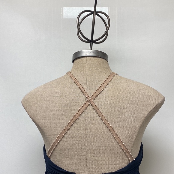 Adrianna Papell empire waist top jewels long gown - Picture 3 of 12